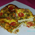 Frittata al forno con pomodorini e alici